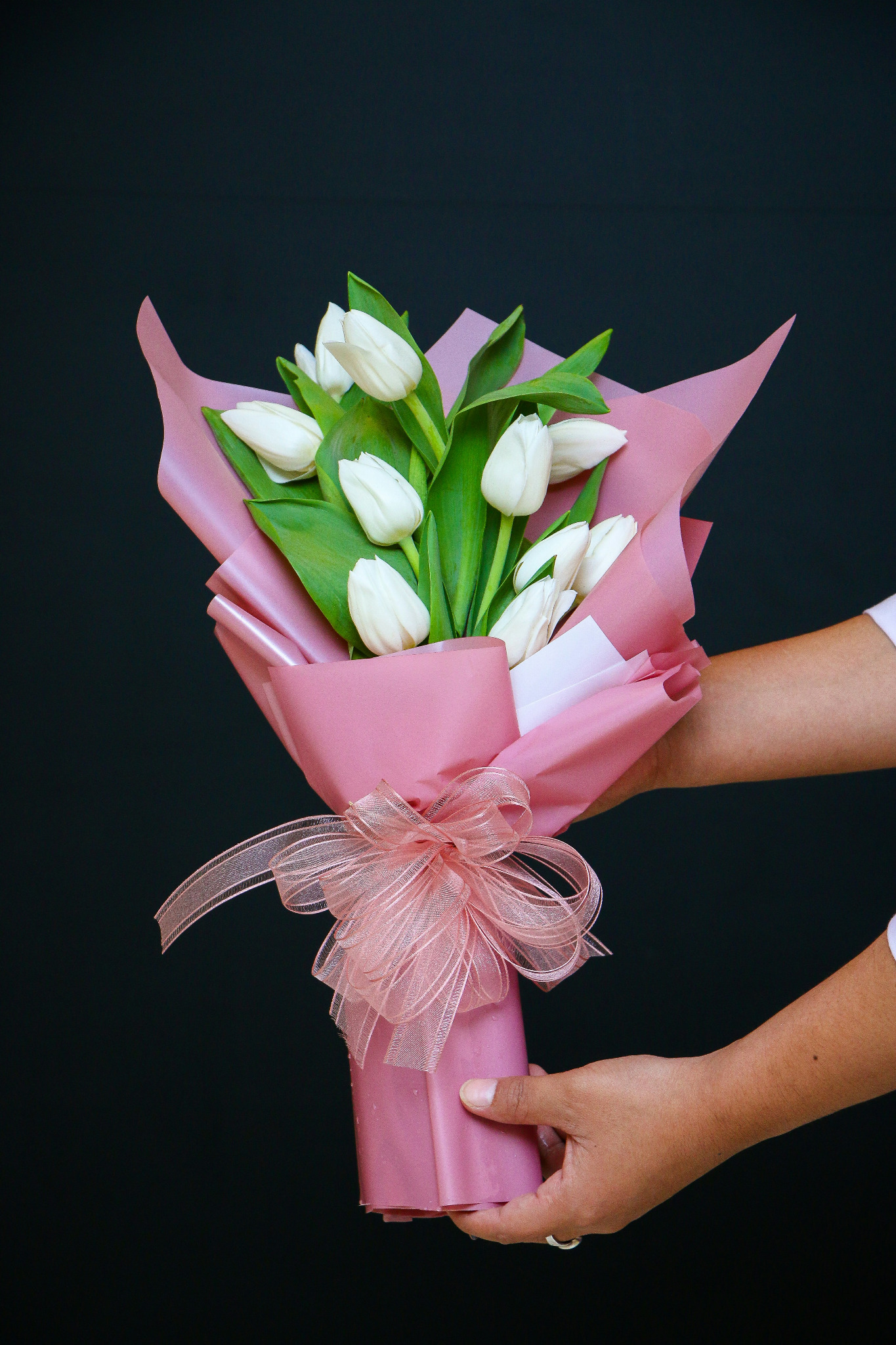 White Tulip Bouquet